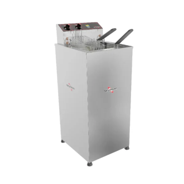 FRITADEIRA ELÉTRICA ÁGUA E ÓLEO 15 L, INOX, DE PISO fap8 - SKYMSEN