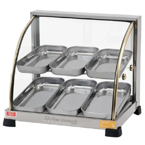 Estufa Ouro curva Dupla de 6 Bandejas - Marchesoni