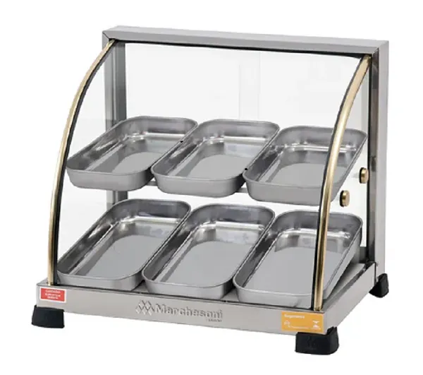 Estufa Ouro curva Dupla de 6 Bandejas - Marchesoni