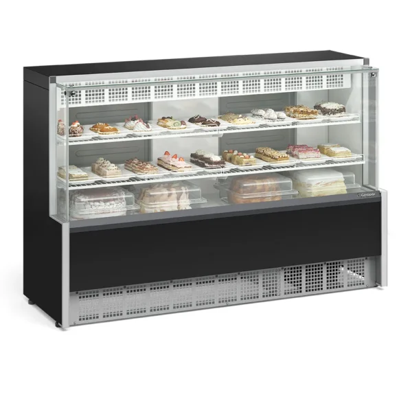 Vitrine Refrigerada Confeitaria Dupla Função GPEA-175R PR - Gelopar