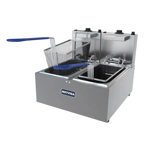 Fritadeira Elétrica 2 Cubas 6L FE3D2205 - Metvisa