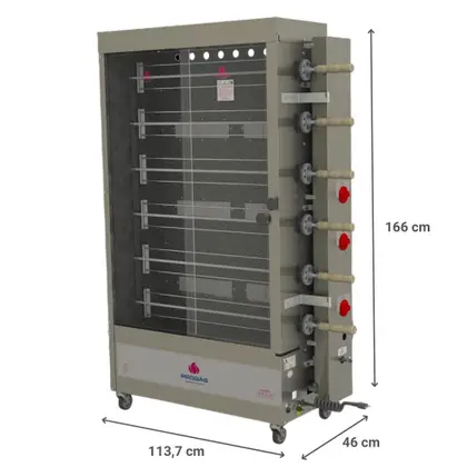Assador Giratório Frango Pr631 Gás Multiuso - Progás