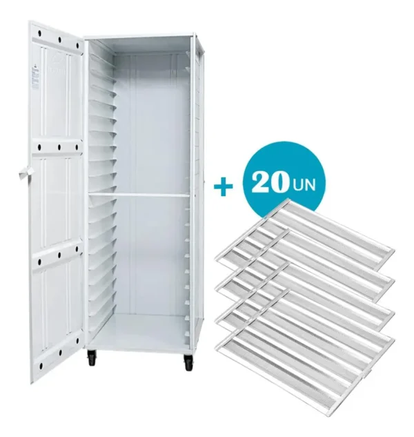 Armário de Crescimento de Pão Vazio 20 Esteiras 58x70 - Imeca