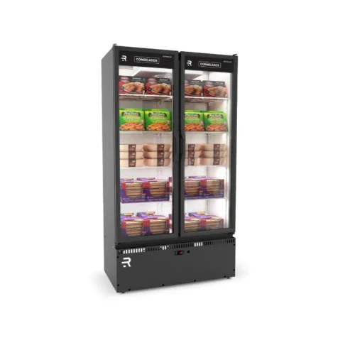 AnyConv.com__ASVCG2PT 2 (2) Auto Serviço Vanguard Congelados Refrimate 2 Portas Preto e Branco 220V ASVCG2P