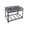 Fogão industrial 06 bocas alta pressão 30X30 Cristal Aço 51420