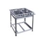 Fogão industrial 04 bocas baixa pressão 30X30 BD/BS Inox Cristal Aço 56483