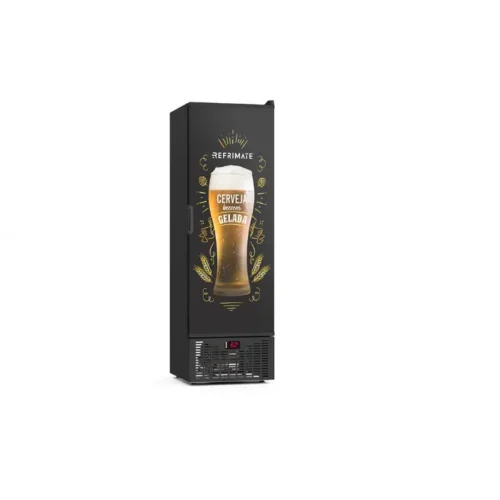Cervejeira Refrimate 570 Litros Porta Sólida Preto e Branco 220V VCCE570PS