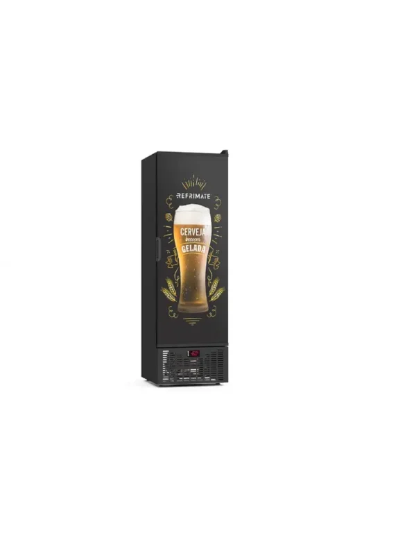 Cervejeira Refrimate 570 Litros Porta Sólida Preto e Branco 220V VCCE570PS