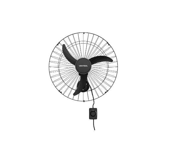 Ventilador de Parede Ventisol New 60cm 147w Preto 127v